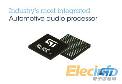 ST新聞稿12月6日 圖片——意法半導(dǎo)體(ST)推出新款汽車音頻處理器，可縮短產(chǎn)品設(shè)計(jì)周期、加快上市時(shí)間